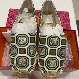 Tory Burch Cecily Embellished Espadrille